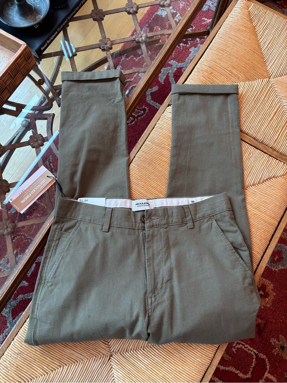 Jack & Jones Marco Slim Green Chinos 30x30 NTW